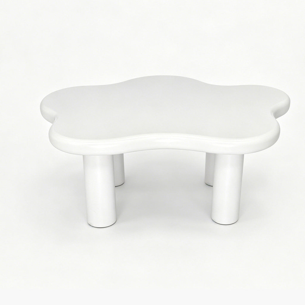 Cloud Shaped Coffee Table With 4 Round Legs