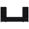 Arnaud - 3 Piece TV Stand Set With Storage - Black