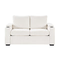 Pull Out Sofa Bed Loveseat With Twin Mattress, Cup Holders And Arm Storage