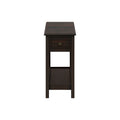 Accent End Table, 2 Tier, Storage Drawer, Transitional - Walnut