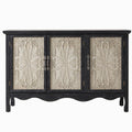 3 Door Sideboard Buffet Cabinet With Storage - Black