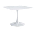 Table Mid-Century Dining Table For 4-6 People With Round Table Top, Pedestal Dining Table, End Table Leisure Coffee Table