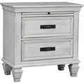 Lockeford - 2 Drawer Nightstand With Pull Out Tray - White