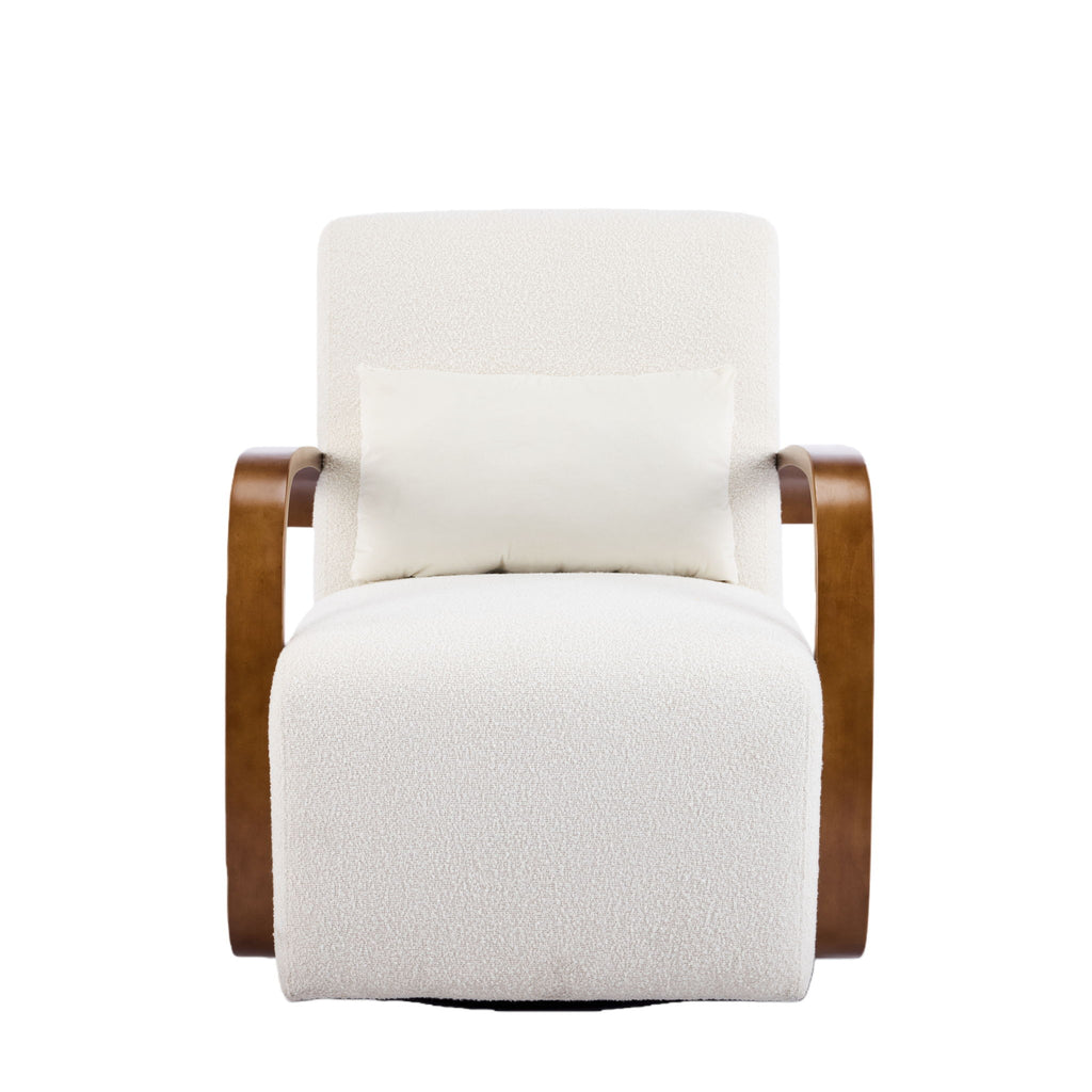 Swivel Accent Rotatable Ergonomic Single Chair For Living Room