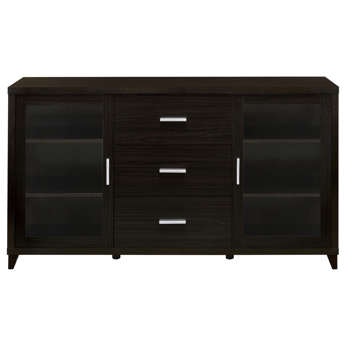 Nyler - 3 Drawer Rectangular TV Console - Cappuccino