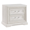 2 Drawer Storage Nightstand Bedroom Furniture - Antique White