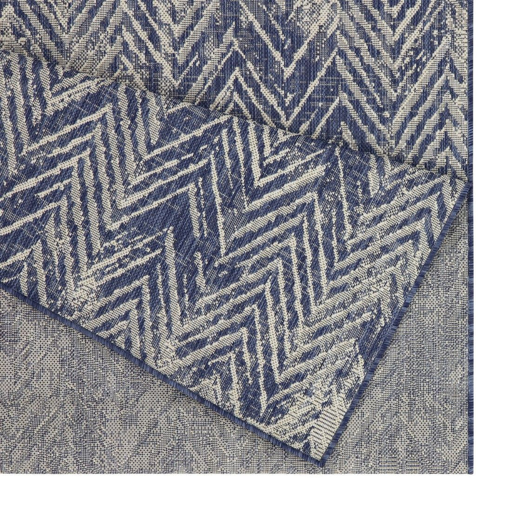 Sunshine - 5'3" X 7'3" Indoor & Outdoor Polypropylene Area Rug - Blue