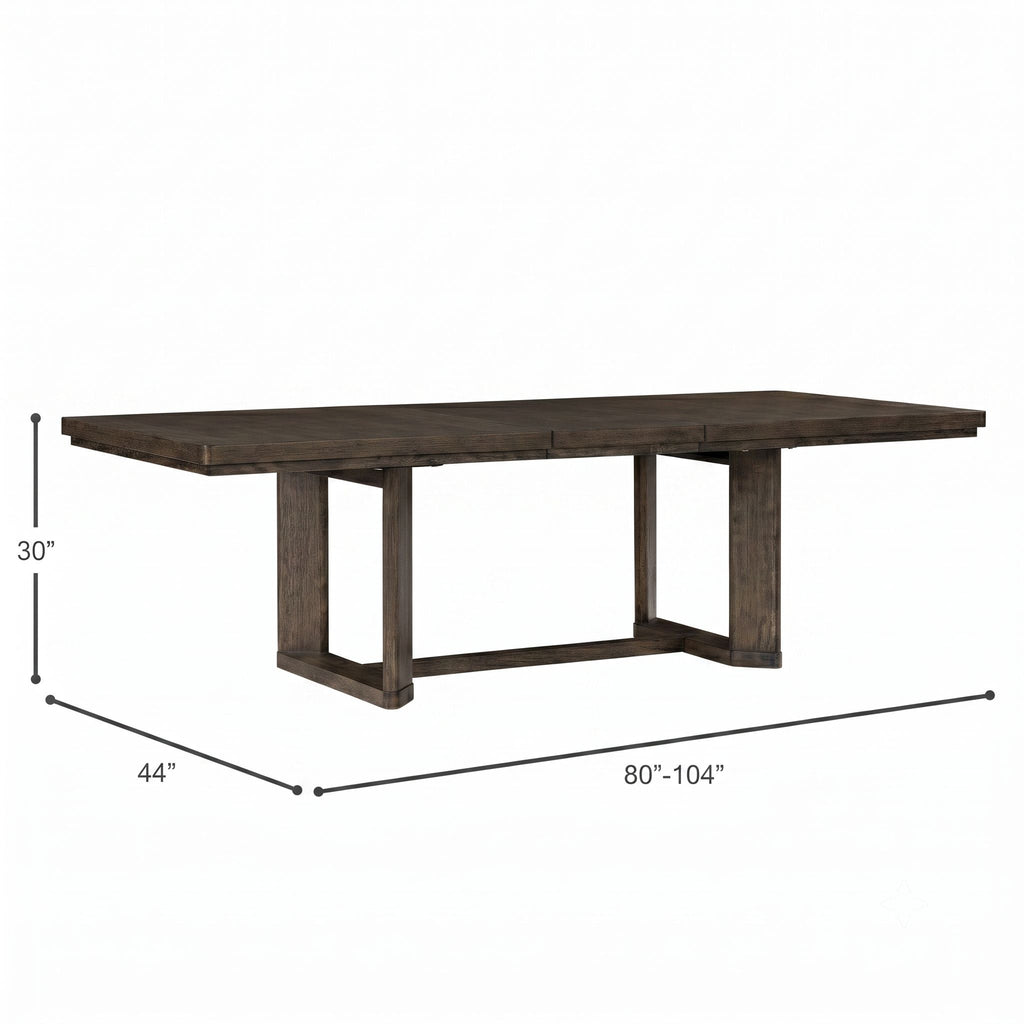Trestle Dining Table With Leaf