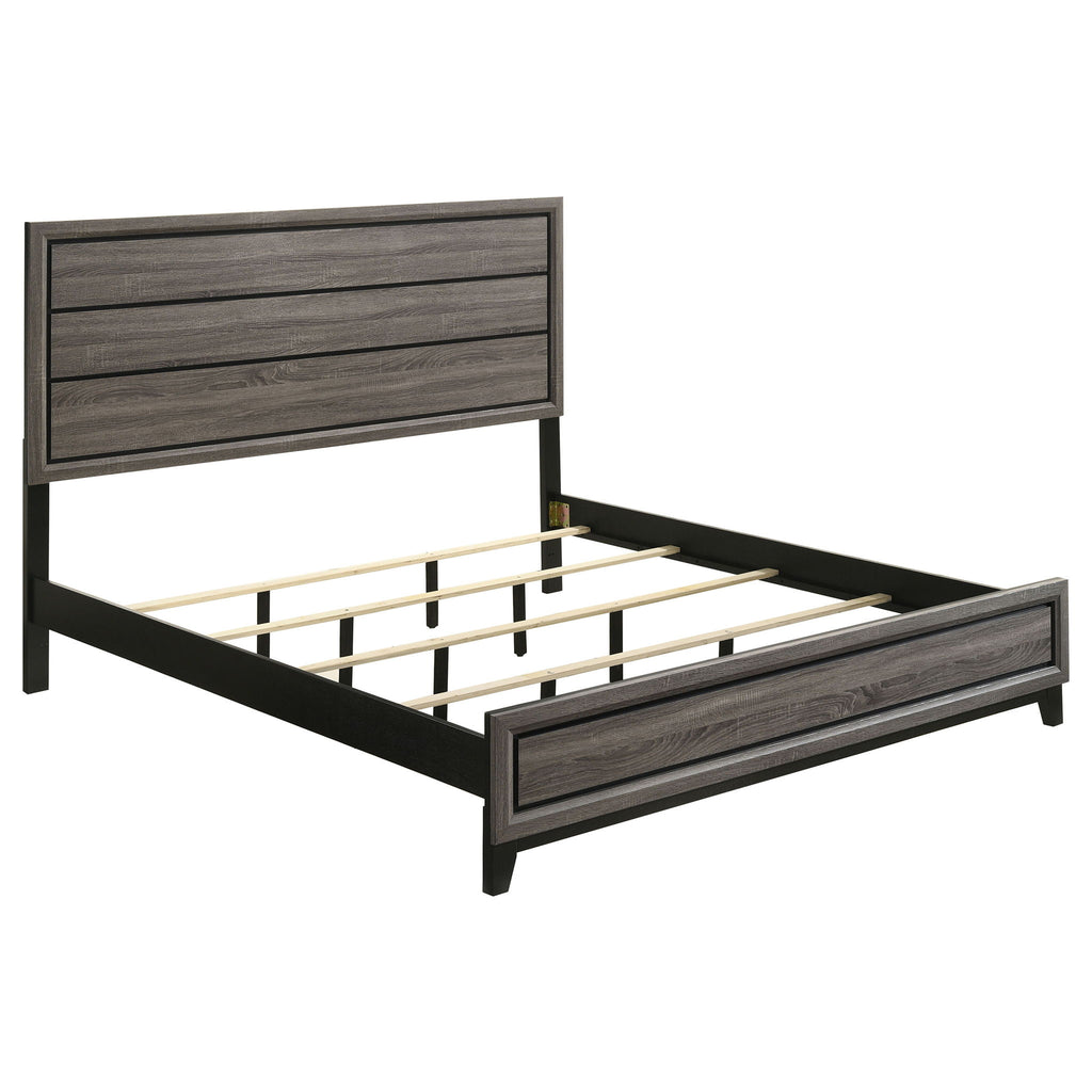 Carina - Eastern King Bed - Oak