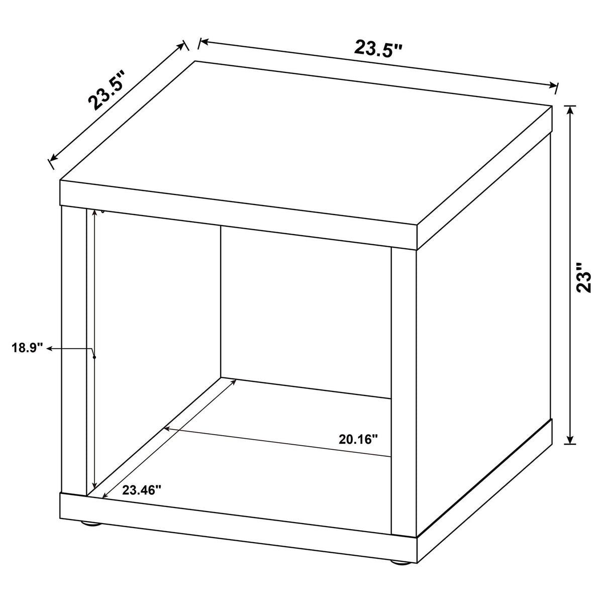 Flint - Square Table