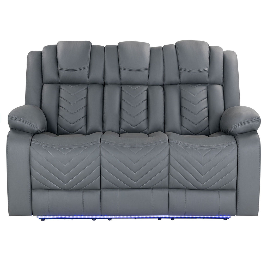 Raize - Power Living Room Set With Storage Console And Cup Holders