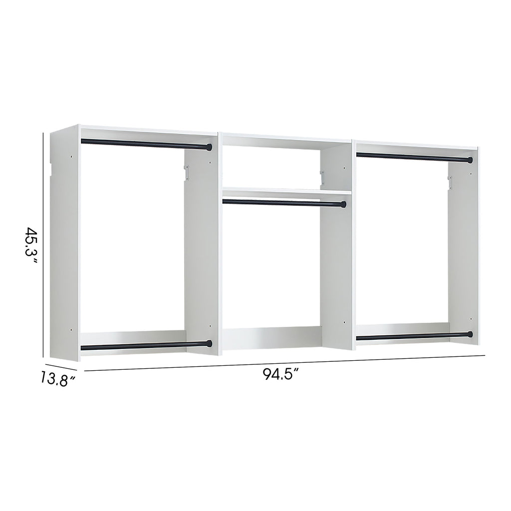 Devi - Wall Mounted Wood Closet System & Modular Design