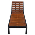 Outdoor Chaise With Adjustable Backrest