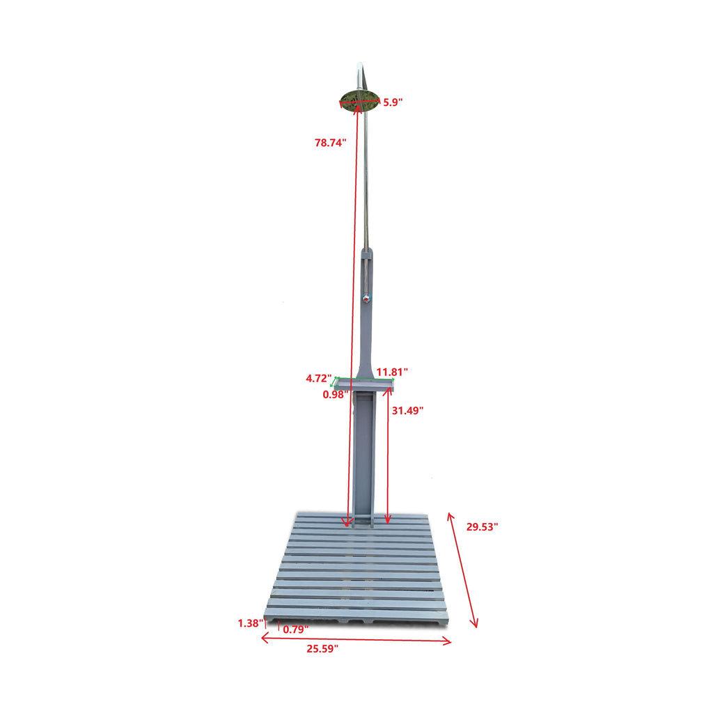 Outdoor Garden Pool Shower With Chassis Board For Patio