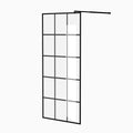 Framed Glass Shower Screen - Matte Black