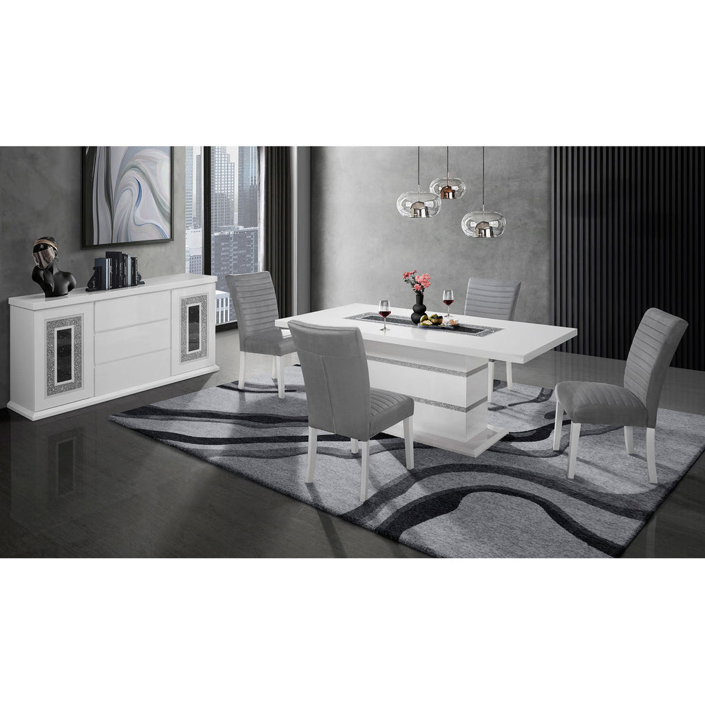 Ariya - Buffet With Clear Glass Inlay