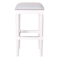 Square Stool With Upholstered Seat