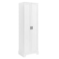 Storage Cabinet With 2 Doors For Bathroom Or Office, Adjustable Shelf - White