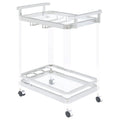 Kempton - 2 Tier Bar Cart - Chrome