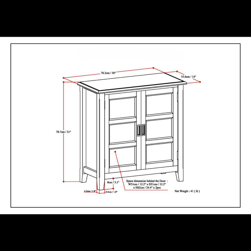 Burlington - Handcrafted Low Storage Cabinet