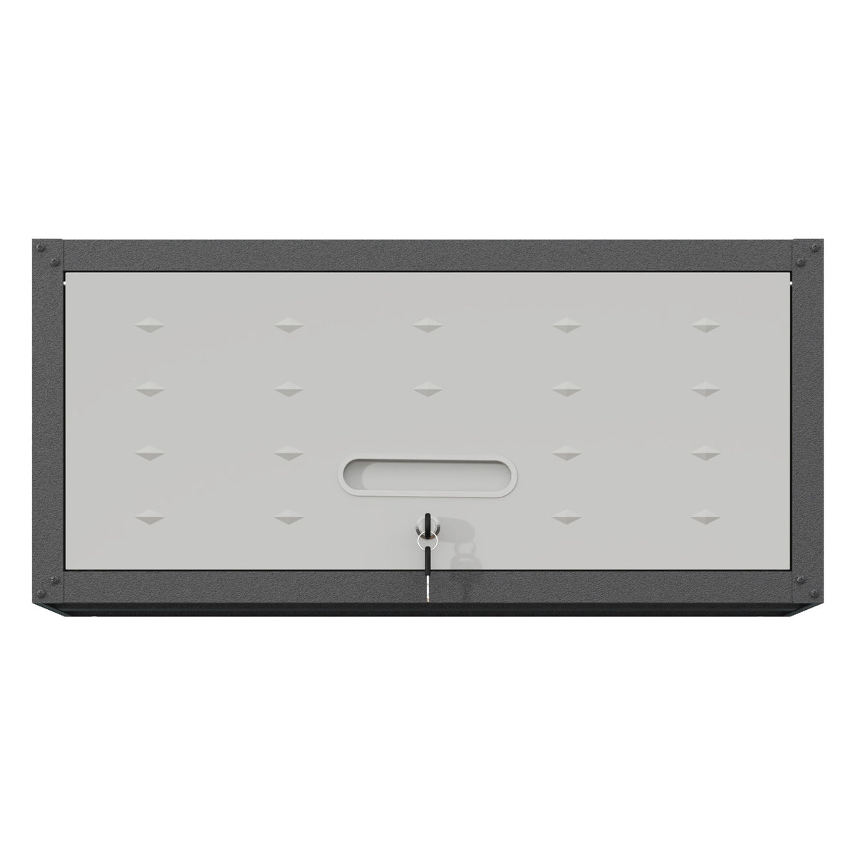 Heavy Duty Metal Wall Mounted Tool Storage Cabinet Steel Metal Garage Storage Cabinet - Black / Gray