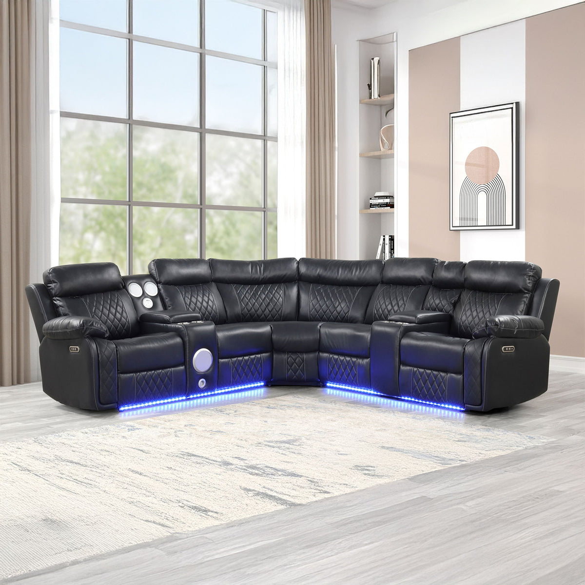 Lacrosse - Power Reclining Sectional Sofa