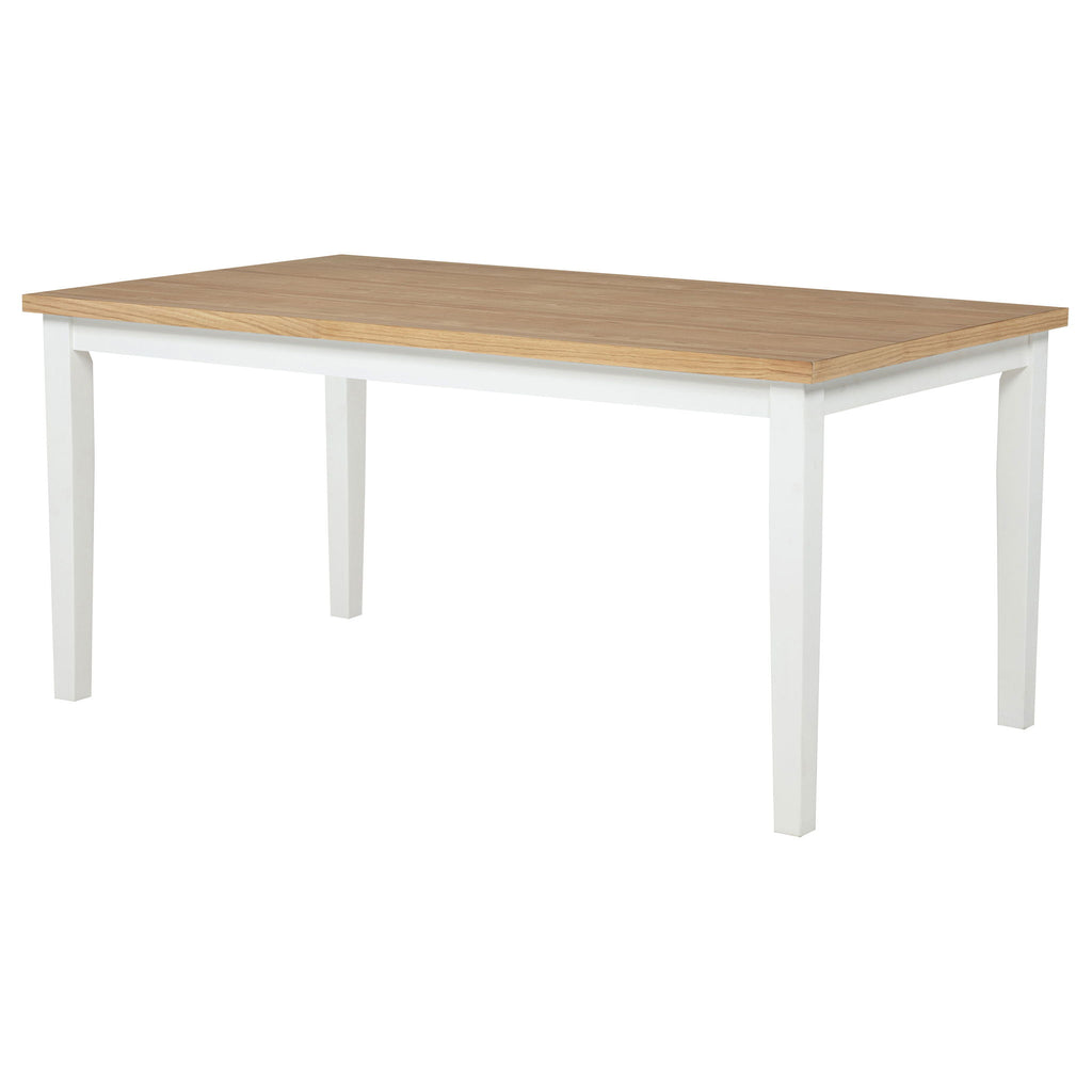 Calloway - Rectangular Dining Table - Brown / White
