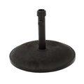 Stylish Concrete Umbrella Base With Iron Support Pole - Black
