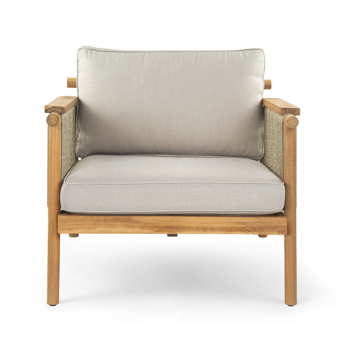 Sumbawa - Outdoor Club Chair - Teak / Beige