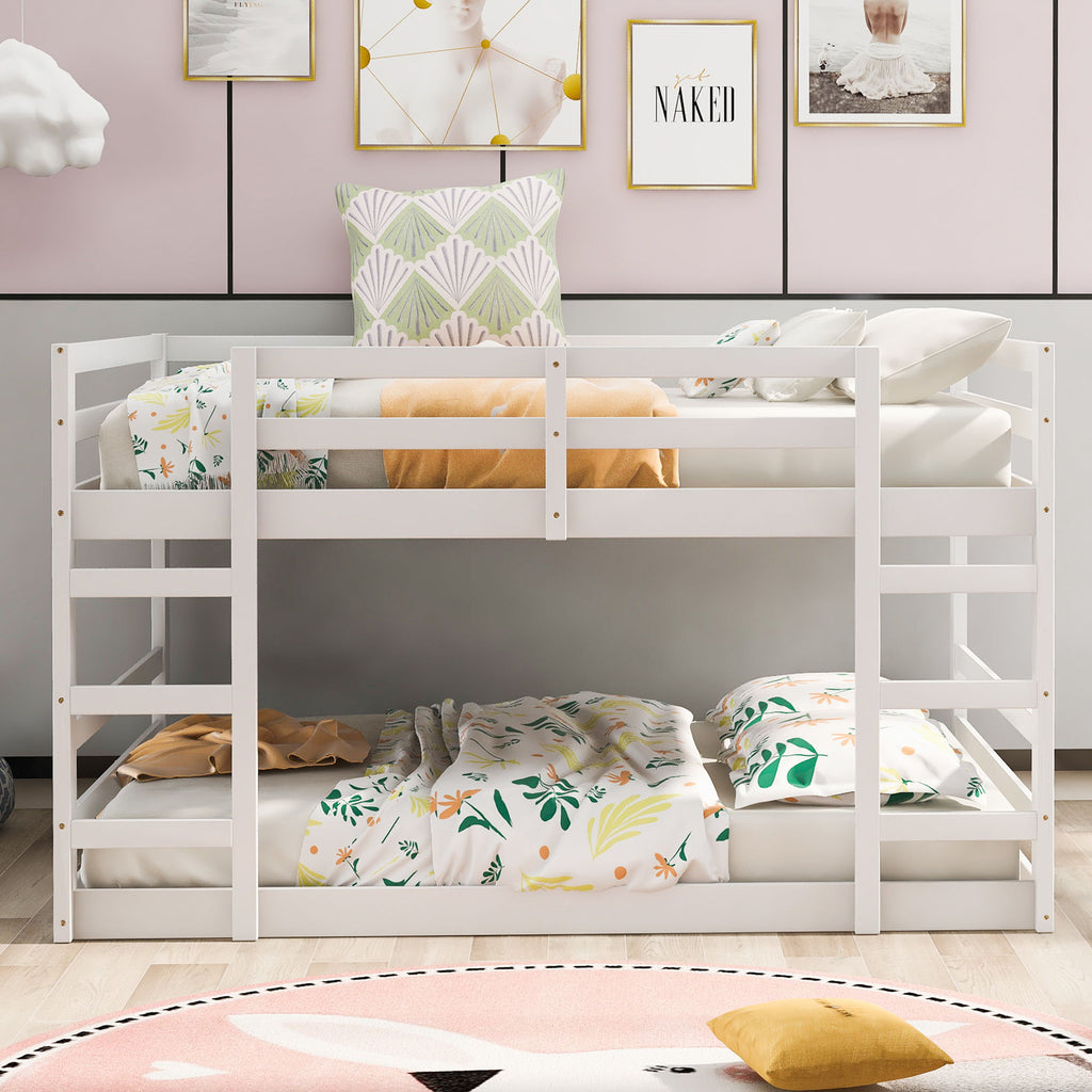 Solid Construction, Bunk Bed With Ladder