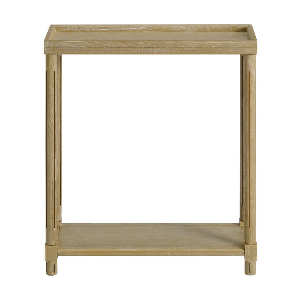 Narrow Side End Tables With Shelf (Set of 2)