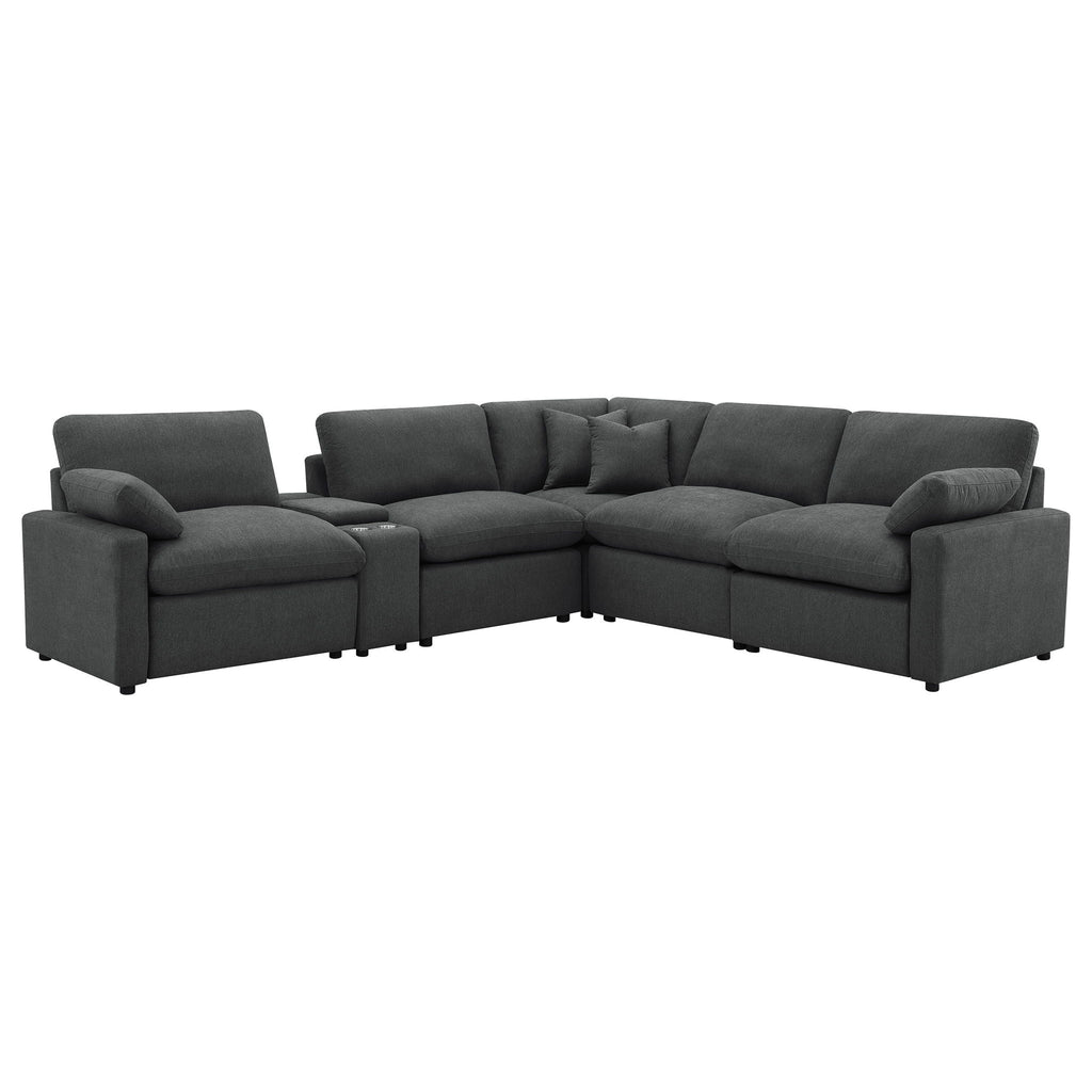 Hollander - 6 Piece Modular Power Reclining Sectional Sofa