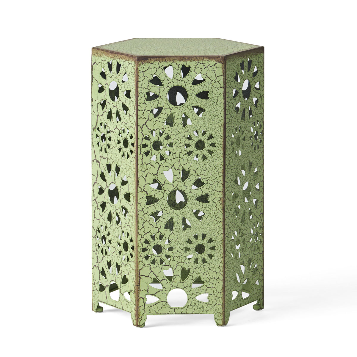 Galore - Side Table With Sunburst Cut Out Design