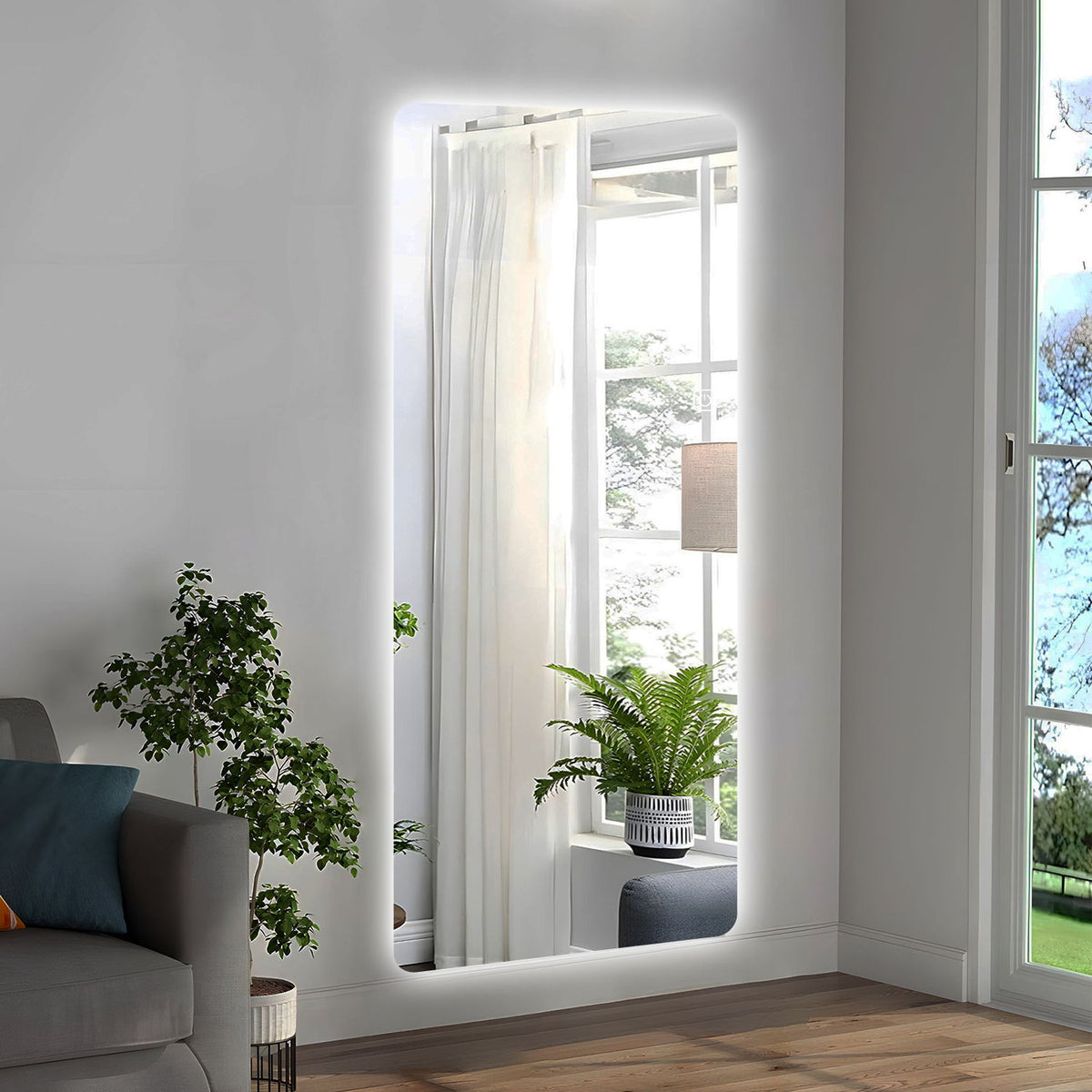 Wall Mounted LED Full Length Mirror