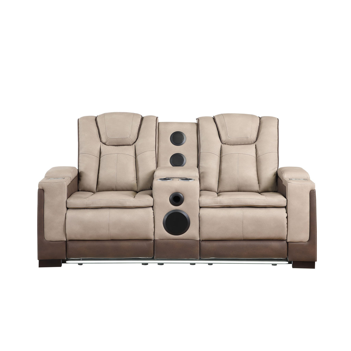 Bruno - Power Reclining Loveseat With Bluetooth Speakers