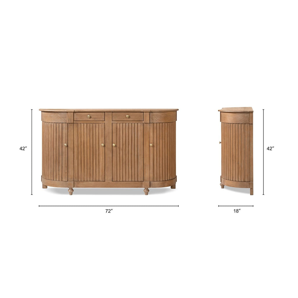 Camille - Side Table - Brown