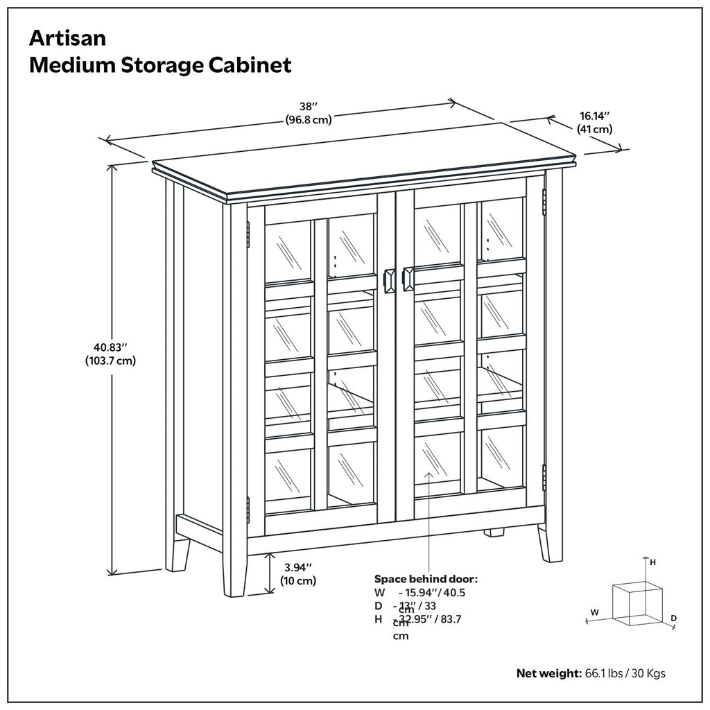Artisan - Handcrafted Medium Storage Cabinet