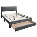 Contemporary Bed & Storage Drawer