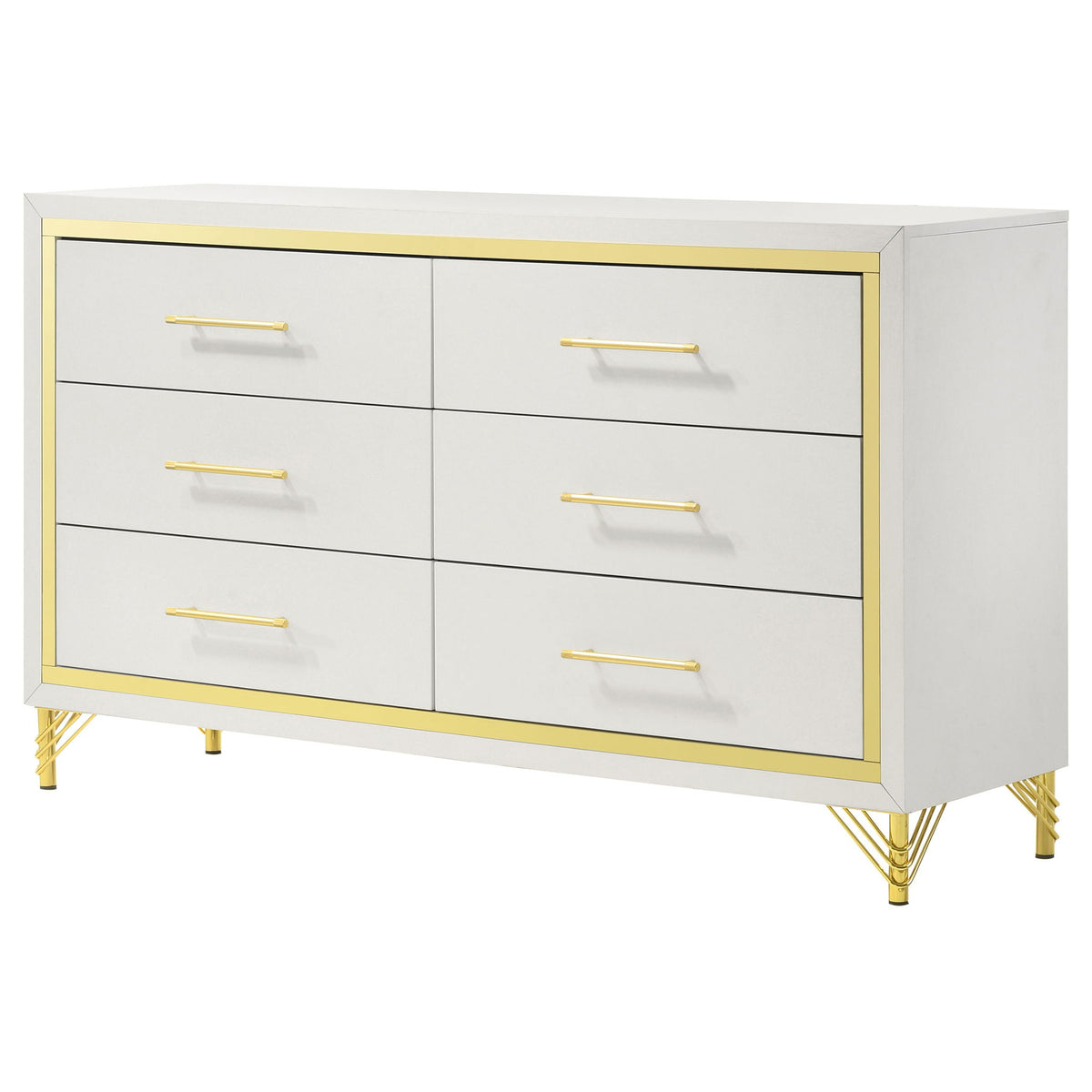 Chesney - 6 Drawer Bedroom Dresser - White
