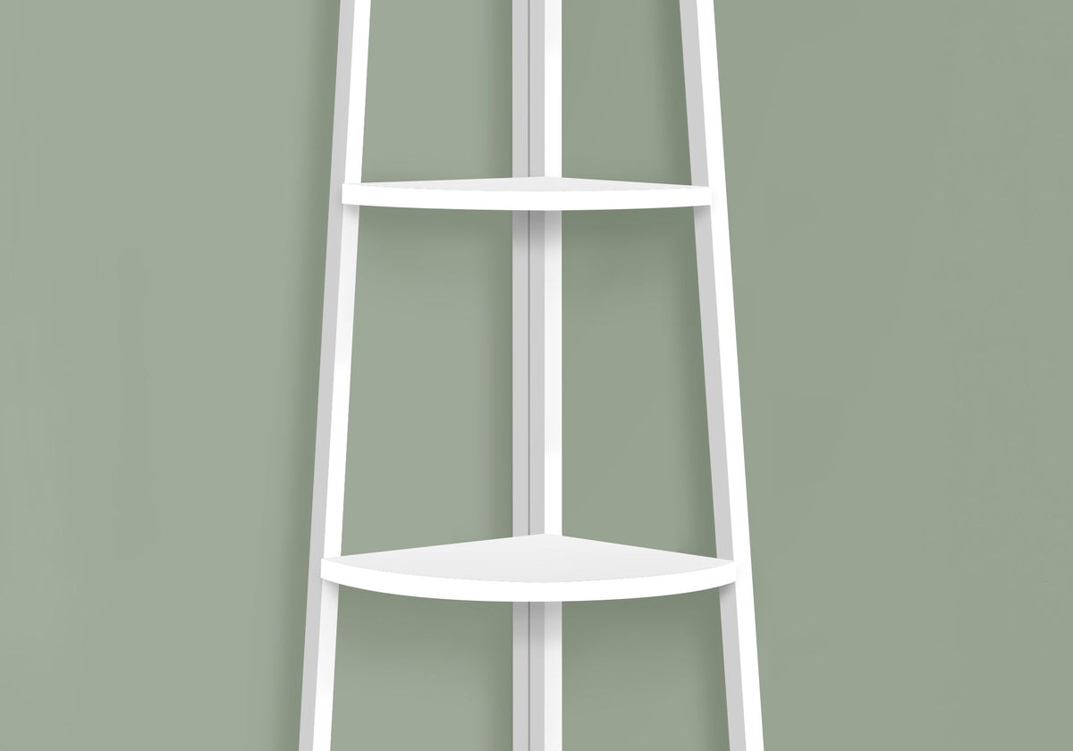 Bookshelf, Etagere, Corner, 4 Tier, Office, Contemporary & Modern