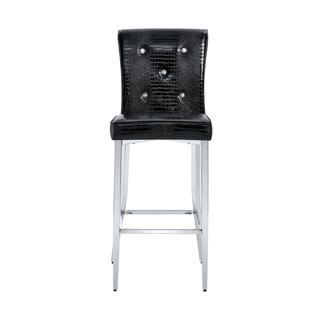 Bar Chairs & Crystal Clasp Design (Set of 2)