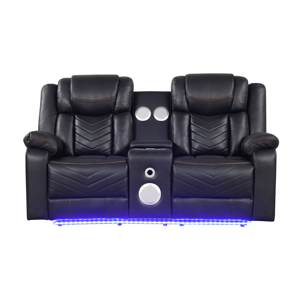 Challenger - LED Power Recliner Loveseat