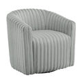 Alexa - Barrel Swivel Chair - Gray
