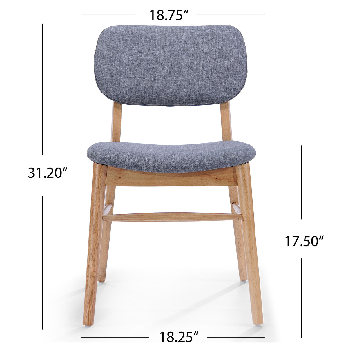 Dining Chair (Set of 2) - Natural / Gray