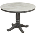 Dining Table - Gray - Faux Marble
