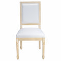 Dining Chairs With Upholstered Square Back (Set of 2)