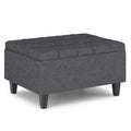 Harrison - Small Coffee Table Storage Ottoman - Dark Gray