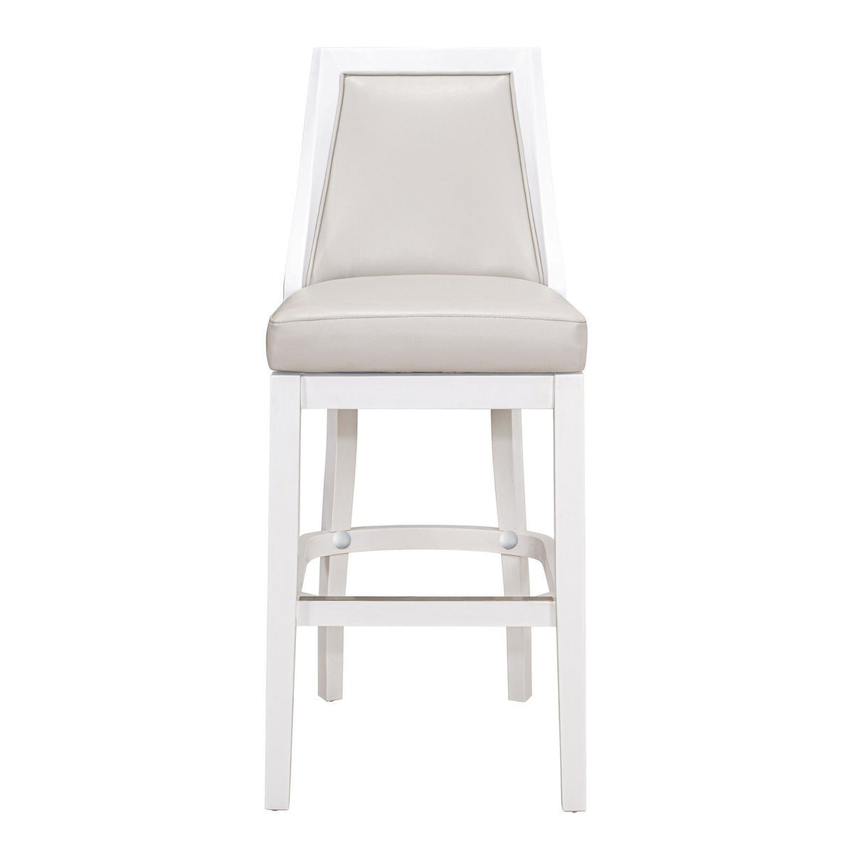 Modern Swivel Stool With Tall Back
