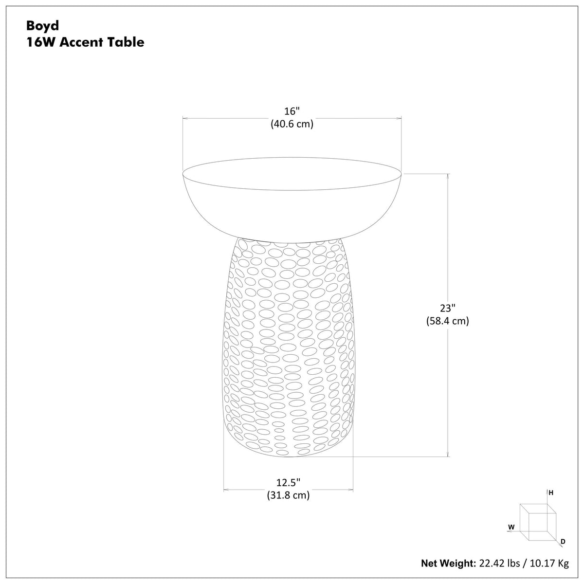 Boyd - Handcrafted Accent Table