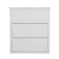 Freestanding Bathroom Vanity With Ceramic Sink, 2 Full Extension Drawers